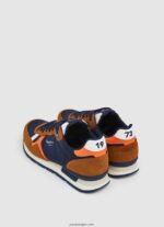hombres zapatillas retro brit man studio Pepe Jeans 44JTZ1176 coñac - Imagen 4