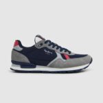 hombres zapatillas retro brit man studio Pepe Jeans 44JTZ1181 gris