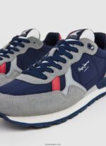hombres zapatillas retro brit man studio Pepe Jeans 44JTZ1181 gris - Imagen 5