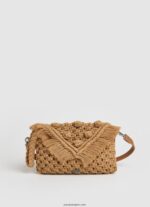 mujer bandolera de macramé Pepe Jeans 44JTZ744 camello