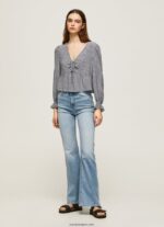 mujer blusa con logo estampado Pepe Jeans 44JTZ364 multi - Imagen 2