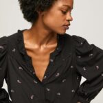 mujer blusa con volantes y cachemira Pepe Jeans 44JTZ329 multi