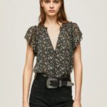 mujer blusa de gasa con estampado floral Pepe Jeans 44JTZ367 multi