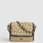 mujer bolsa crossbody de paja tejida Pepe Jeans 44JTZ718 negro