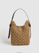 mujer bolsa crossbody de paja tejida Pepe Jeans 44JTZ718 negro - Imagen 4