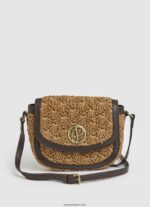 mujer bolsa crossbody de paja tejida Pepe Jeans 44JTZ742 caramelo