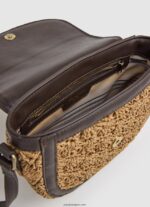 mujer bolsa crossbody de paja tejida Pepe Jeans 44JTZ742 caramelo - Imagen 3
