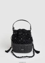 mujer bolsa crossbody de paja tejida Pepe Jeans 44JTZ742 caramelo - Imagen 4
