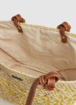 mujer bolsa de canasta de paja tejida Pepe Jeans 44JTZ725 brillar - Imagen 3