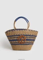 mujer bolsa de canasta de paja tejida Pepe Jeans 44JTZ743 dulwich