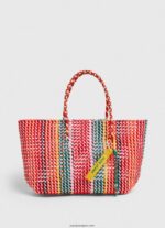 mujer bolsa de plástico tejida Pepe Jeans 44JTZ720 estudio rojo - Imagen 2