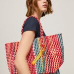 mujer bolsa de plástico tejida Pepe Jeans 44JTZ720 estudio rojo