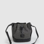 mujer bolso bombonera tejido en jacquard Pepe Jeans 44JTZ730 negro