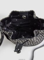 mujer bolso bombonera tejido en jacquard Pepe Jeans 44JTZ730 negro - Imagen 3