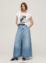 mujer camiseta con estampado de foto Pepe Jeans 44JTZ387 blanco - Imagen 2