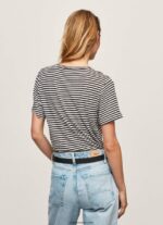 mujer camiseta con estampado de rayas Pepe Jeans 44JTZ459 negro - Imagen 4