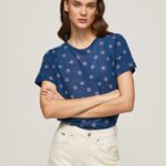 mujer camiseta con estampado floral Pepe Jeans 44JTZ444 multi
