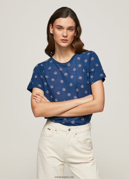 mujer camiseta con estampado floral Pepe Jeans 44JTZ444 multi