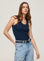 mujer camiseta con volantes en el cuello Pepe Jeans 44JTZ441 dulwich - Imagen 3