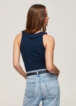 mujer camiseta con volantes en el cuello Pepe Jeans 44JTZ441 dulwich - Imagen 4