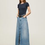 mujer camiseta de algodón con logo Pepe Jeans 44JTZ417 dulwich