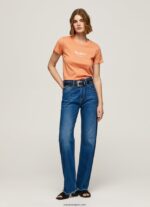 mujer camiseta estampada Pepe Jeans 44JTZ455 durazno - Imagen 2