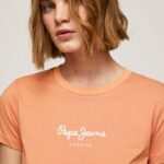 mujer camiseta estampada Pepe Jeans 44JTZ455 durazno