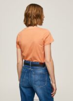 mujer camiseta estampada Pepe Jeans 44JTZ455 durazno - Imagen 4