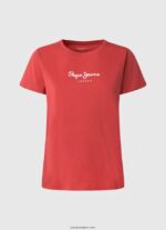 mujer camiseta estampada Pepe Jeans 44JTZ456 estudio rojo - Imagen 5