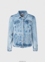 mujer chamarra de mezclilla ajustada Pepe Jeans 44JTZ102 mezclilla - Imagen 5