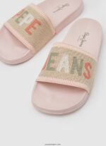 mujer chanclas de playa de punto con deslizador Pepe Jeans 44JTZ693 Rosa claro - Imagen 3