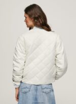 mujer chaqueta acolchada con rombos Pepe Jeans 44JTZ120 mousse - Imagen 4