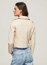 mujer chaqueta biker con hombreras hombreras Pepe Jeans 44JTZ115 sin encaje - Imagen 4