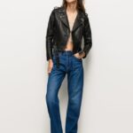 mujer chaqueta biker con hombreras hombreras Pepe Jeans 44JTZ116 negro
