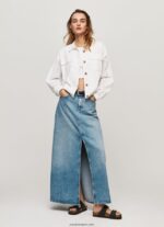 mujer chaqueta de algodón calado Pepe Jeans 44JTZ142 blanco - Imagen 3
