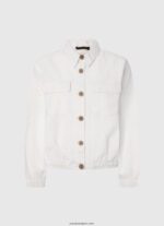 mujer chaqueta de algodón calado Pepe Jeans 44JTZ142 blanco - Imagen 5