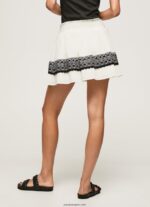 mujer falda con detalles de crochet Pepe Jeans 44JTZ480 mousse - Imagen 4