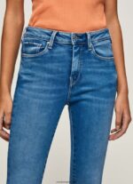 mujer jeans ajustados con cintura alta Pepe Jeans 44JTZ58 mezclilla - Imagen 3