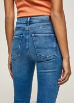 mujer jeans ajustados con cintura alta Pepe Jeans 44JTZ58 mezclilla - Imagen 5