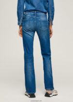 mujer jeans aubrey slim de tiro medio Pepe Jeans 44JTZ68 mezclilla - Imagen 4