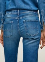 mujer jeans aubrey slim de tiro medio Pepe Jeans 44JTZ68 mezclilla - Imagen 5