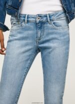 mujer jeans pitillo con tiro medio Pepe Jeans 44JTZ42 mezclilla - Imagen 3