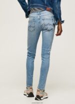mujer jeans pitillo con tiro medio Pepe Jeans 44JTZ42 mezclilla - Imagen 4