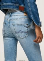 mujer jeans pitillo con tiro medio Pepe Jeans 44JTZ42 mezclilla - Imagen 5
