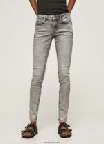 mujer jeans pitillo con tiro medio Pepe Jeans 44JTZ43 mezclilla - Imagen 2