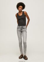 mujer jeans pitillo con tiro medio Pepe Jeans 44JTZ43 mezclilla