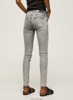 mujer jeans pitillo con tiro medio Pepe Jeans 44JTZ43 mezclilla - Imagen 4