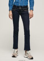 mujer jeans rectos con cintura baja de venus Pepe Jeans 44JTZ37 mezclilla - Imagen 2