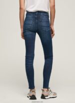 mujer jeans regent de talle alto Pepe Jeans 44JTZ45 mezclilla - Imagen 4
