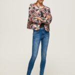mujer jeans regent de talle alto Pepe Jeans 44JTZ46 mezclilla